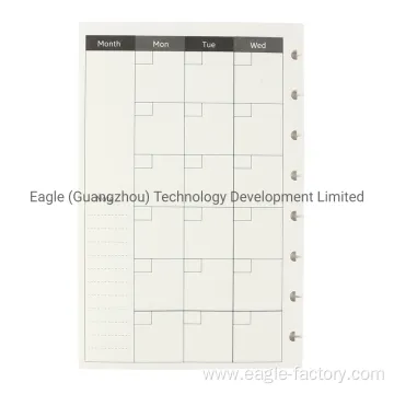 Monthly Planner Refill for Discbound Notebook